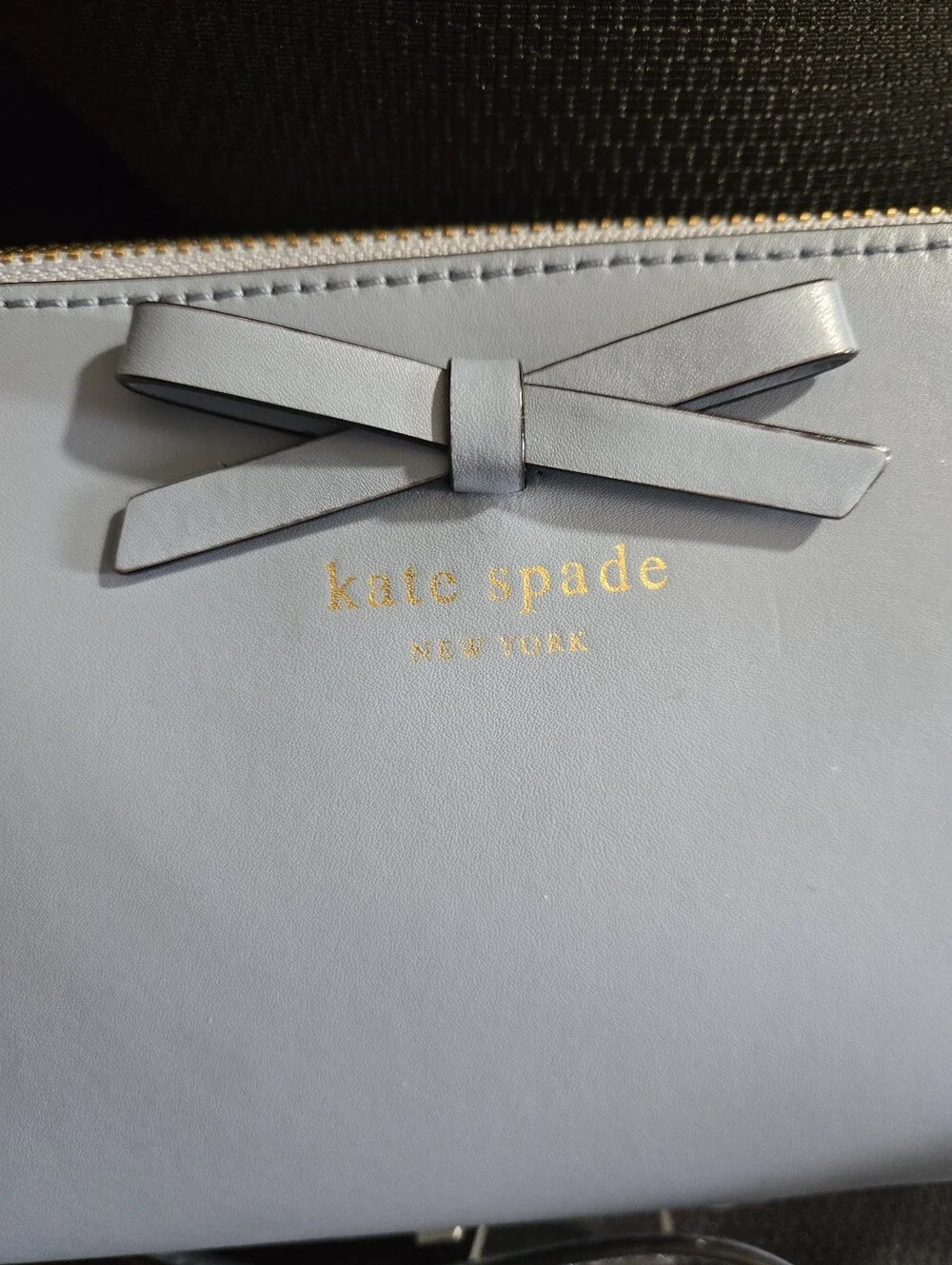 kate spade Sawyer Street Light Blue Bow Crossbody NWT